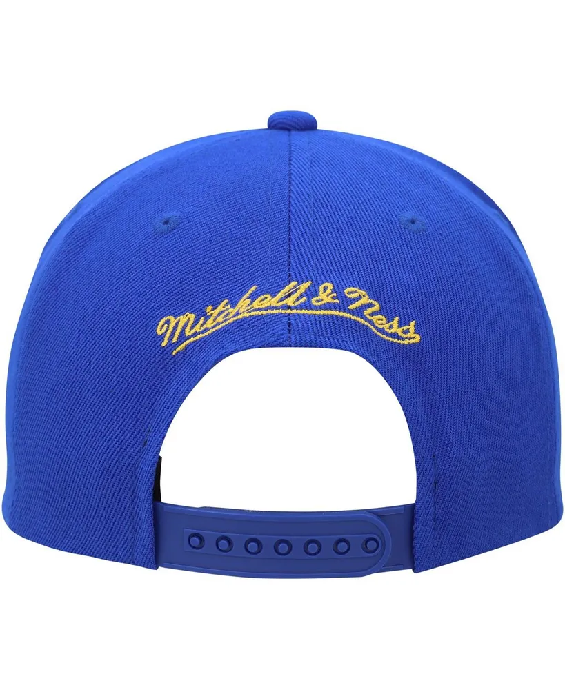 Men's Mitchell & Ness Royal Golden State Warriors Hardwood Classics Asian Heritage Scenic Snapback Hat