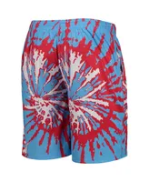 Men's Foco Light Blue Houston Oilers Retro Static Mesh Lounge Shorts