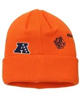 Big Boys and Girls New Era Orange Denver Broncos Identity Cuffed Knit Hat