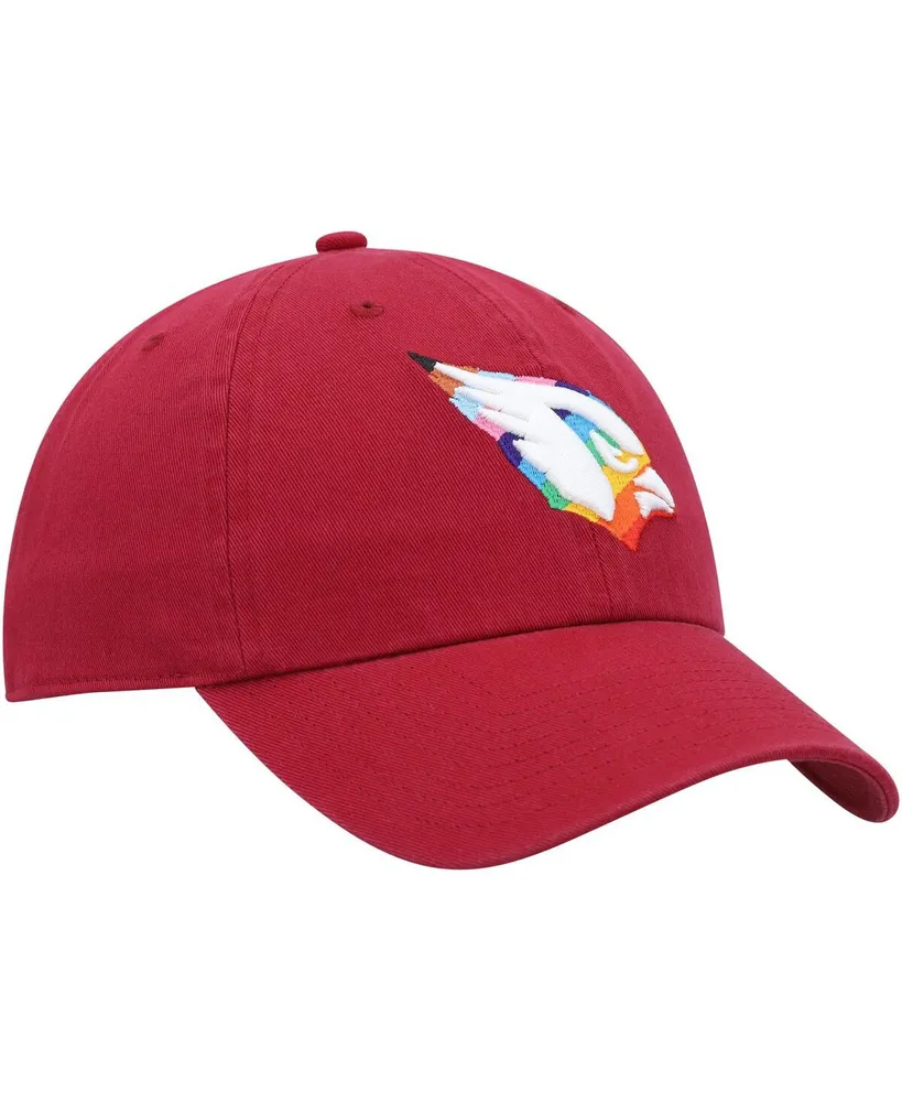 Men's '47 Brand Cardinal Arizona Cardinals Pride Clean Up Adjustable Hat