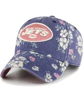 Women's '47 Brand Navy New York Jets Primrose Clean Up Adjustable Hat