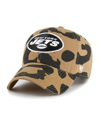 Women's '47 Brand Tan New York Jets Rosette Clean Up Adjustable Hat