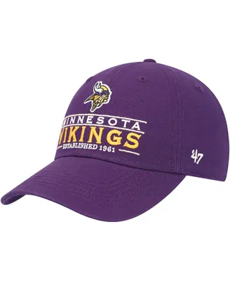Men's '47 Brand Purple Minnesota Vikings Vernon Clean Up Adjustable Hat
