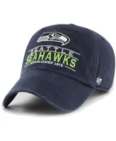 Men's '47 Brand College Navy Seattle Seahawks Vernon Clean Up Adjustable Hat