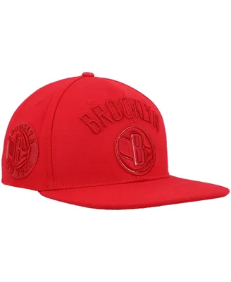 Men's Pro Standard Red Brooklyn Nets Cherry Wool Snapback Hat