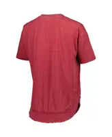 Women's Pressbox Crimson Alabama Crimson Tide Arch Poncho T-shirt