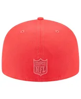 Men's New Era Red Tampa Bay Buccaneers Color Pack Brights 59FIFTY Fitted Hat