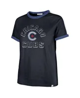 Women's '47 Brand Navy Chicago Cubs City Connect Sweet Heat Peyton T-shirt