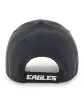 Men's '47 Brand Black Philadelphia Eagles Mvp Adjustable Hat