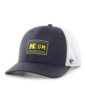 Men's '47 Brand Navy Michigan Wolverines Bonita Brrr Hitch Adjustable Hat