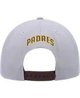 Men's New Era Gray, Brown San Diego Padres Band 9FIFTY Snapback Hat