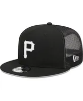 Men's New Era Black Pittsburgh Pirates Trucker 9FIFTY Snapback Hat