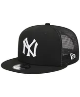 Men's New Era Black New York Yankees Trucker 9FIFTY Snapback Hat