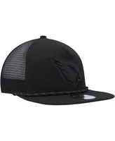 Men's New Era Black Arizona Cardinals Illumination Golfer Snapback Trucker Hat