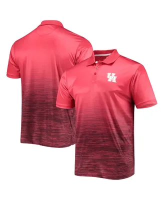 Men's Colosseum Red Houston Cougars Marshall Polo Shirt