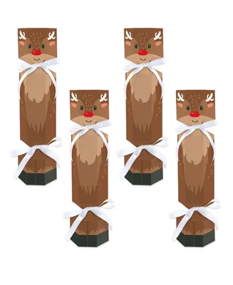Very Merry Christmas - No Snap Reindeer Party - Diy Cracker Boxes - 12 Ct