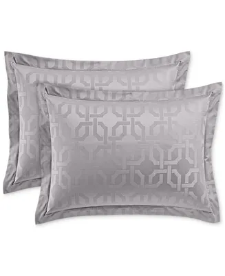 Hotel Collection Fresco Jacquard 525-Thread Count Egyptian Cotton 2-Pc. European Sham Set, Exclusively at Macy's