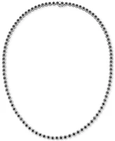 Men's Black Diamond 22" Tennis Necklace (5 ct. t.w.) in Sterling Silver