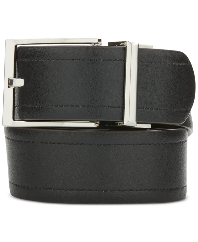 Perry Ellis Portfolio Men's Leather Braided Belt - Macy's