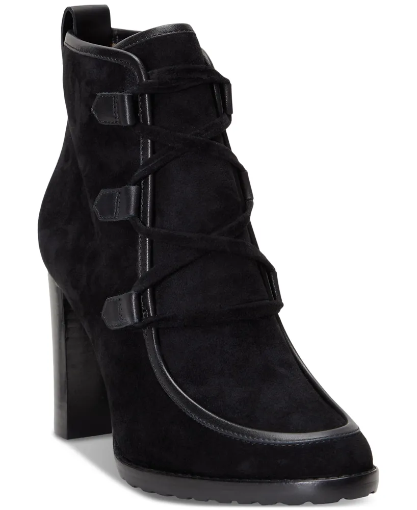 Lauren Ralph Women's Mabel Lace-Up Dress Booties