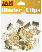 Jam Paper Colorful Binder Clips - Small - 0.75", 19 Millimeter - 25 Per Pack