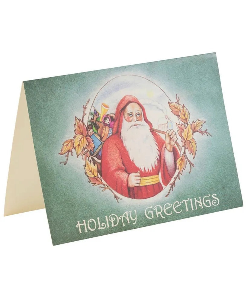 Jam Paper Christmas Cards Matching Envelopes Set - Modern Holiday Greetings - 10 Per Pack