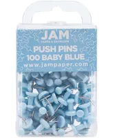 Jam Paper Colorful Push Pins - Pushpins - 100 Per Pack