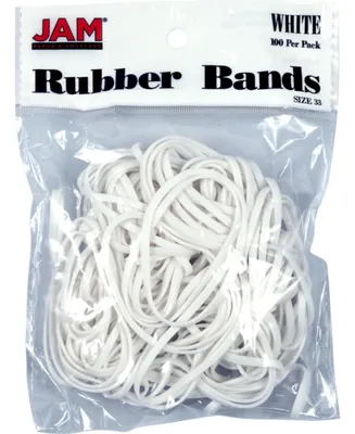 Jam Paper Rubber Bands - Size 33 - 100 Per Pack