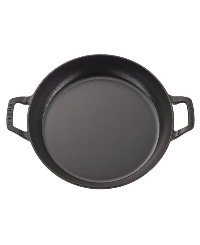 Staub Cast Iron 3.5 Quart Braiser with Glass Lid - Matte Black