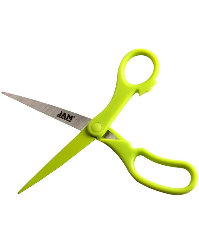 Jam Paper Multi-Purpose Precision Scissors - 8 - Ergonomic Handle  Stainless Steel Blades - Sold Individually