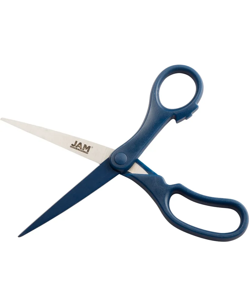 Jam Paper Multi-Purpose Precision Scissors - 8" - Ergonomic Handle Stainless Steel Blades - Sold Individually