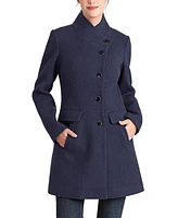 Kimi + Kai Women's Nora Stand Collar Boucle Wool Coat