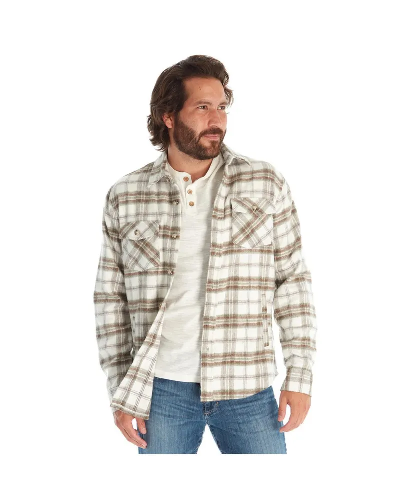 Px Clothing Men's Long Sleeve Plaid Shirt Jacket