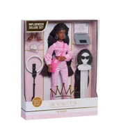 Naturalistas 11.5" Grace Fashion Doll and Accessories with 4B Textured Hair, Medium Brown Skin Tone, Deluxe Influencer Set