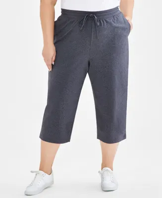 Style & Co Plus Knit Pull-On Capri Pants, Created for Macy's