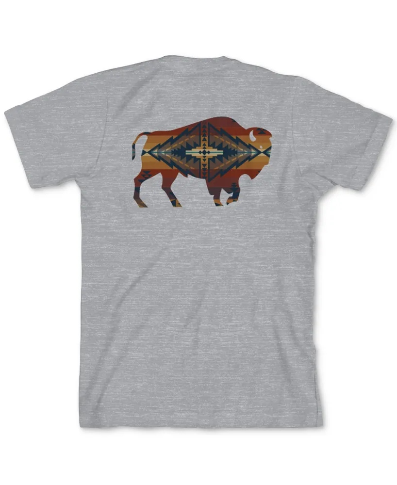 Pendleton Men's Heritage Trapper Peak Heathered Short-Sleeve Graphic T-Shirt
