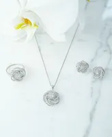 Wrapped In Love Diamond Love Knot Jewelry Collection In 14k White Gold Created For Macys