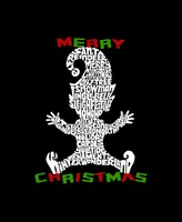 La Pop Art Men's Christmas Elf Word Long Sleeve T-shirt