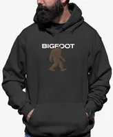 La Pop Art Men's Bigfoot - Word Hooded Sweatshirt