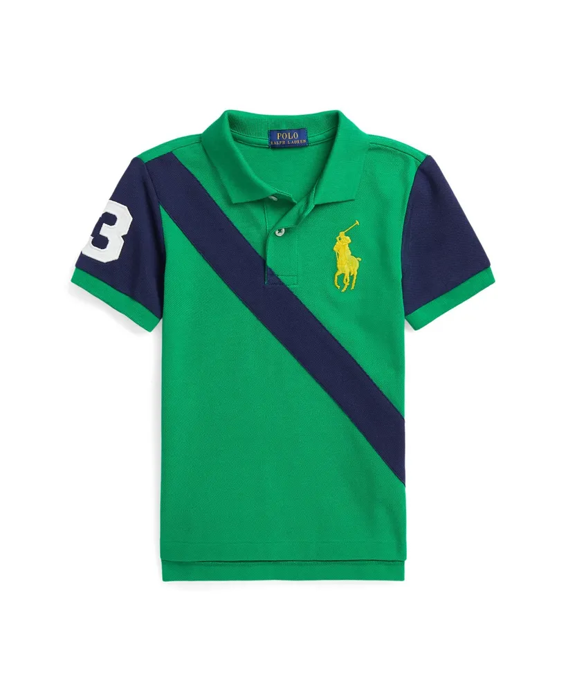 Boys' Cotton Mesh Polo Shirt