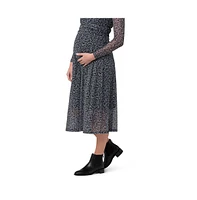 Ripe Maternity Maternity Ripe Layla A-Line Skirt Black/Storm