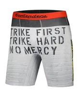 Men's Contenders Clothing Gray Cobra Kai Dojo Rules Boxer Briefs