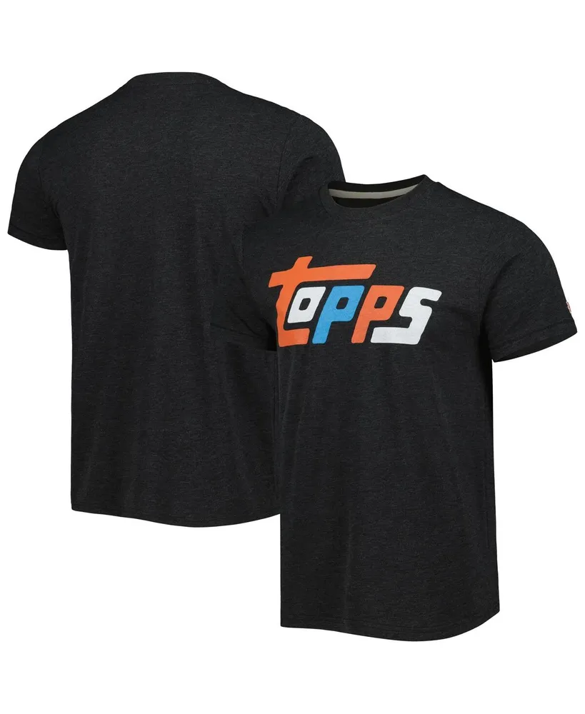 Men's and Women's Homage Charcoal Topps 1981 Tri-Blend T-shirt