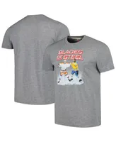 Men's and Women's Homage Gray Blades of Steel Tri-Blend T-shirt