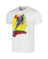 Men's Homage Ash Superman Tri-Blend T-shirt