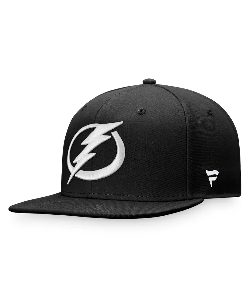 Men's Fanatics Branded Black Tampa Bay Lightning Core Primary Logo Fitted Hat