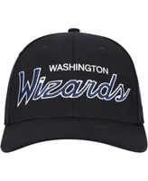 Men's Mitchell & Ness Black Washington Wizards Mvp Team Script 2.0 Stretch Snapback Hat