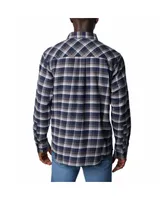 Men's Columbia Navy Dallas Cowboys Flare Gun Flannel Button-Up Shirt