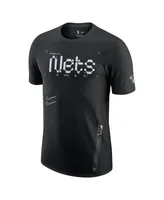 Men's Nike Black Brooklyn Nets Courtside Air Traffic Control Max90 T-shirt