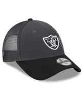 Little Boys and Girls New Era Graphite, Black Las Vegas Raiders Reflect 9FORTY Adjustable Hat